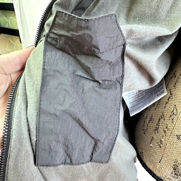 Cole Haan Men's Hooded Jacket SZ M Black Lined Windbreaker Soft Hooded Full Zip - Picture 11 of 16